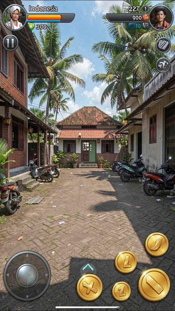 Screenshot karakter utama yang siap menjalani petualangan.