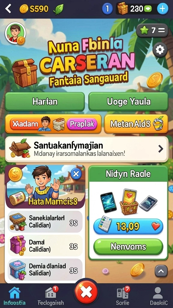 Berbagai tema slot menarik yang tersedia untuk dimainkan.