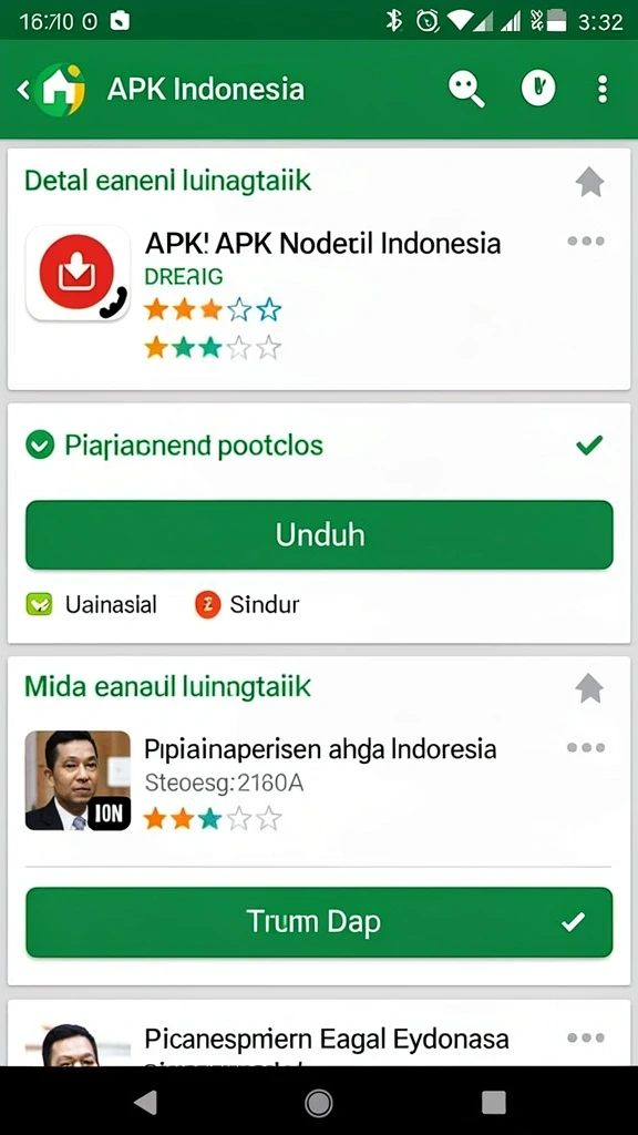 Screenshot tampilan utama aplikasi 88MAIN.