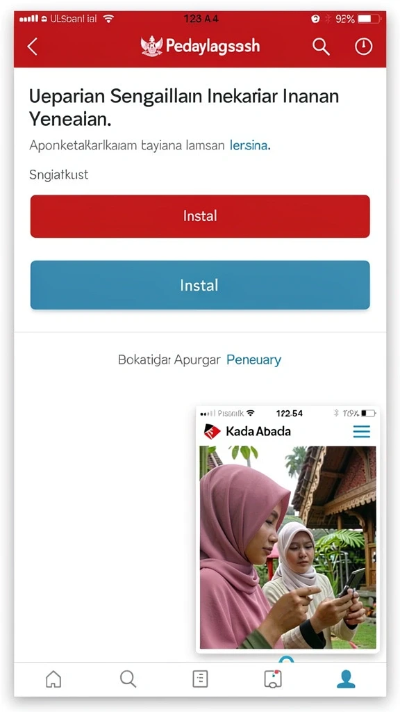 Menu permainan dengan berbagai pilihan mode.