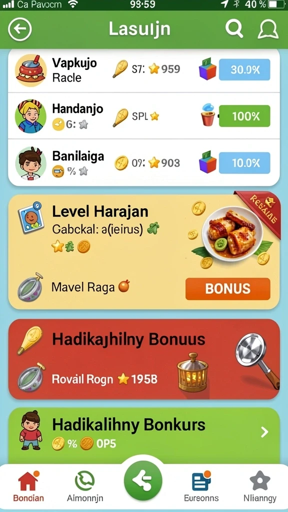 Tampilan reward yang menggiurkan untuk pemain.