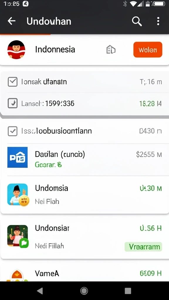 Tampilan antarmuka yang intuitif dan user-friendly.