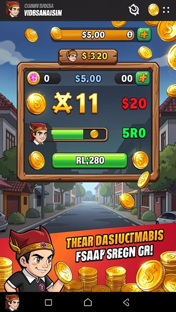 Screenshot menarik dari level yang menantang.