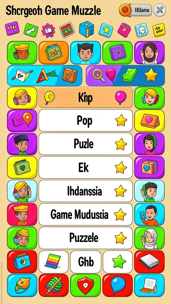 Berbagai pilihan permainan dengan tema yang unik.