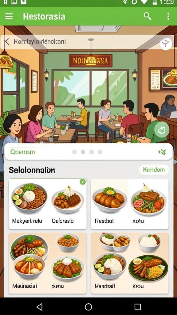 Tampilan antarmuka aplikasi yang menarik dan mudah dipahami.