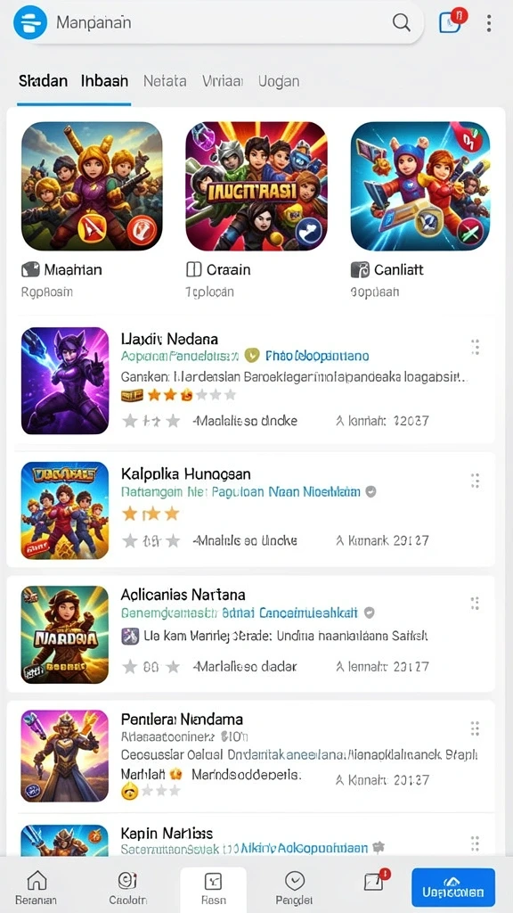 Tampilan awal yang menarik dan intuitif.