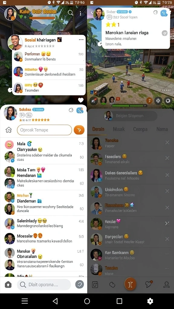Beragam karakter menarik untuk dipilih.
