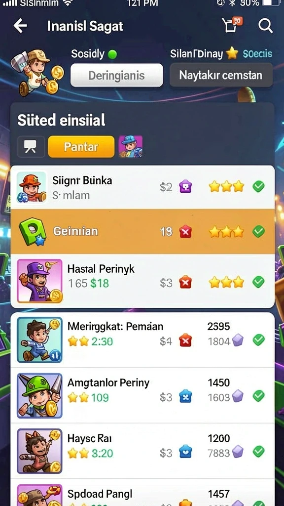 Sistem pembaruan misi yang menarik dan menantang.