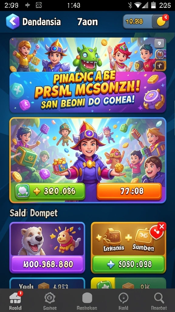 Fitur bonus harian untuk menambah keseruan.