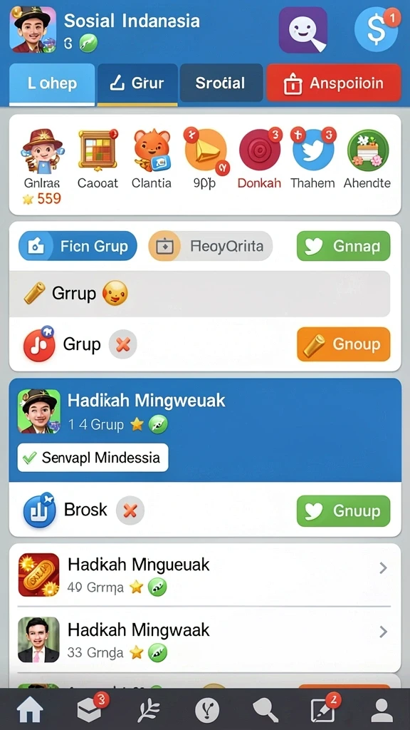 Karakter unik dan beragam untuk dipilih.