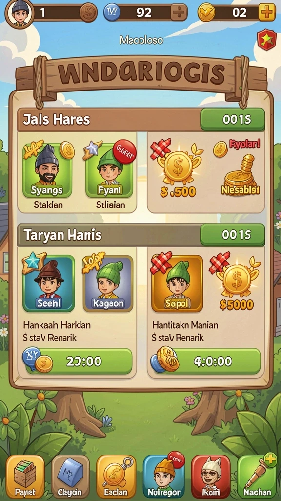 Mode permainan multiplayer dengan teman-teman.