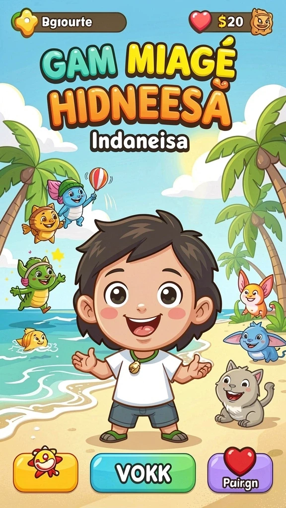 Grafik yang menawan dan cerah.