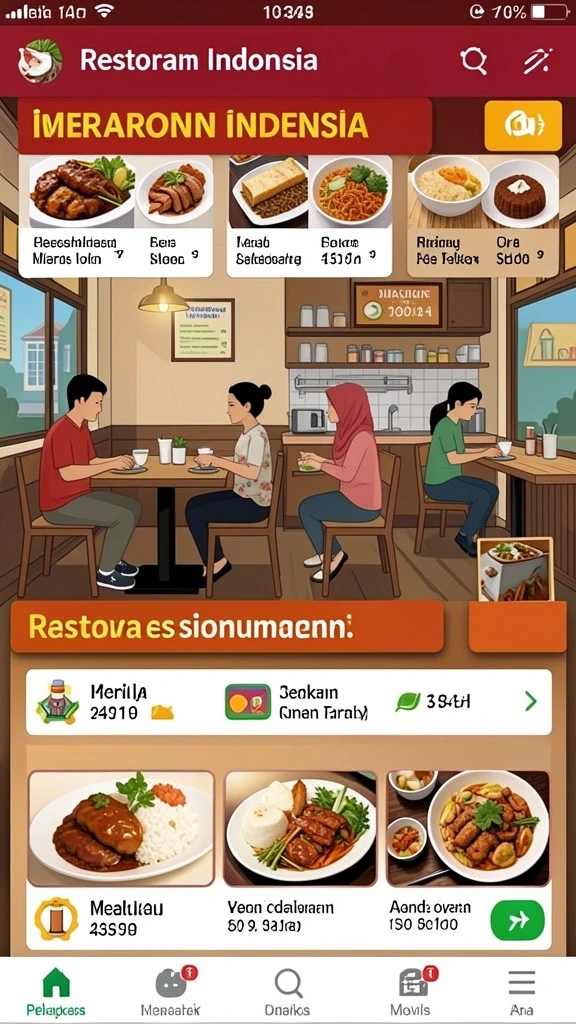 Fitur permainan sosial yang memungkinkan berkompetisi dengan teman.